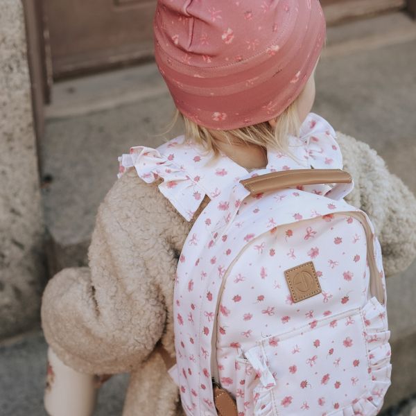 Bonnet bébé d'hiver fin 0-6 mois Pink Petit River Rose