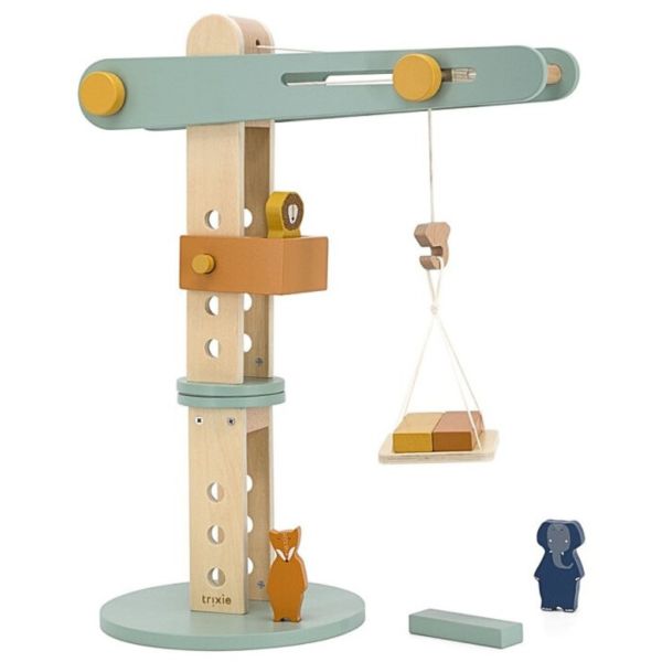 Grue bébé en bois