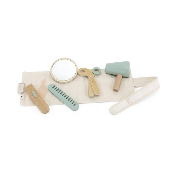 Kit ceinture de coiffure bébé en bois