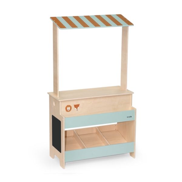 Etal de marché en bois