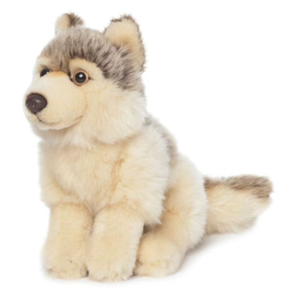 Peluche loup 15 cm douce