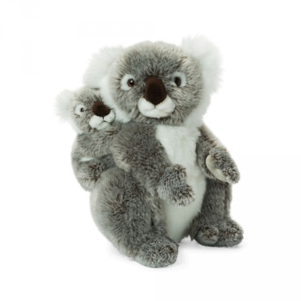 Peluche WWF koala Maman avec bébé 28 cm