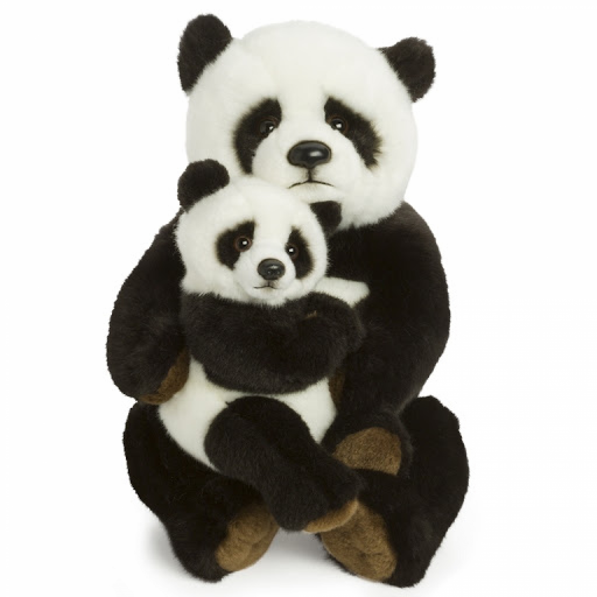 Peluche 'panda' et son bébé