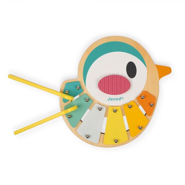 Xylophone pour enfant en forme d'oiseau