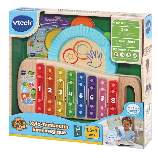 Xylophone et Tambourin lumi magique