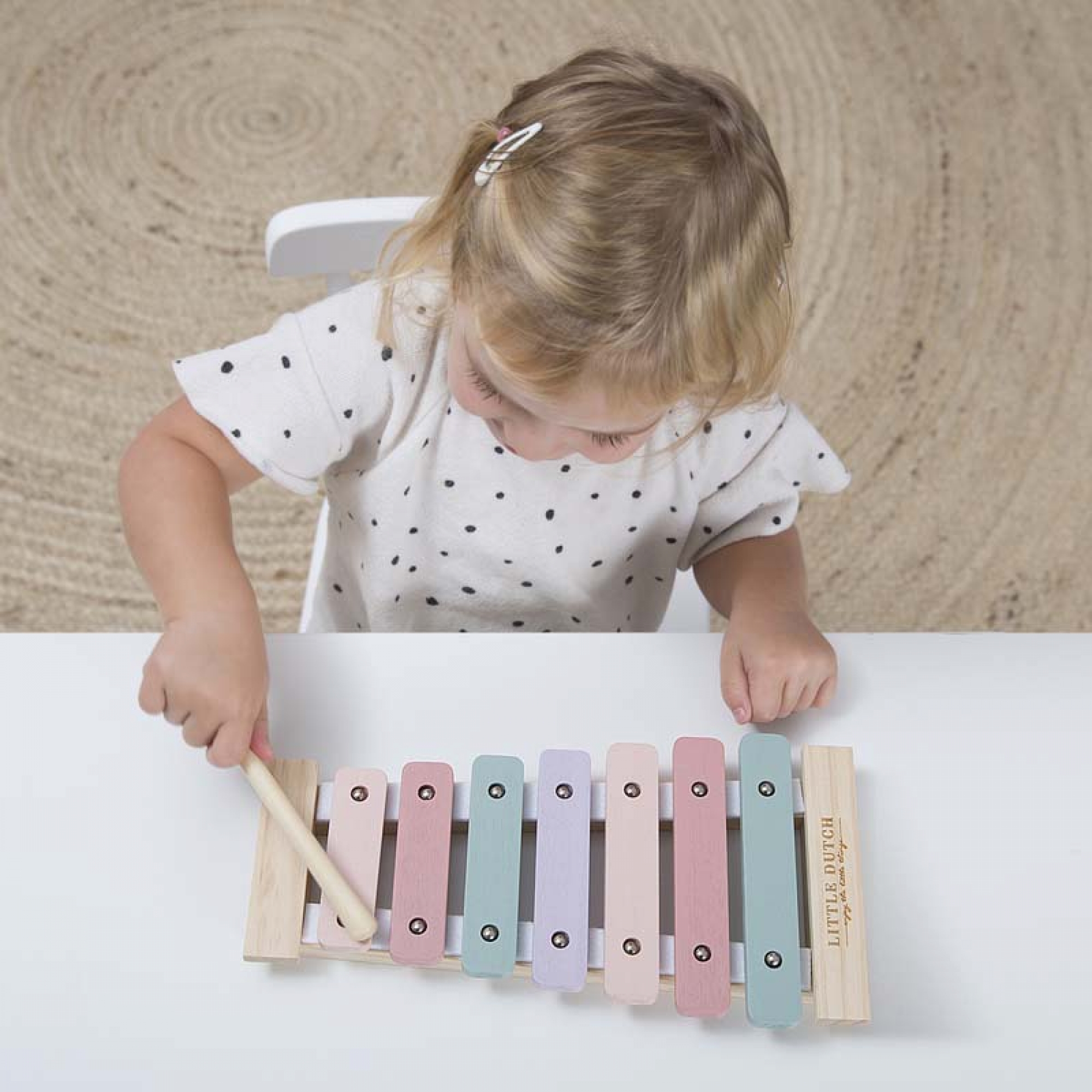 Little Dutch Xylophone en bois Adventure pink Made In Bébé