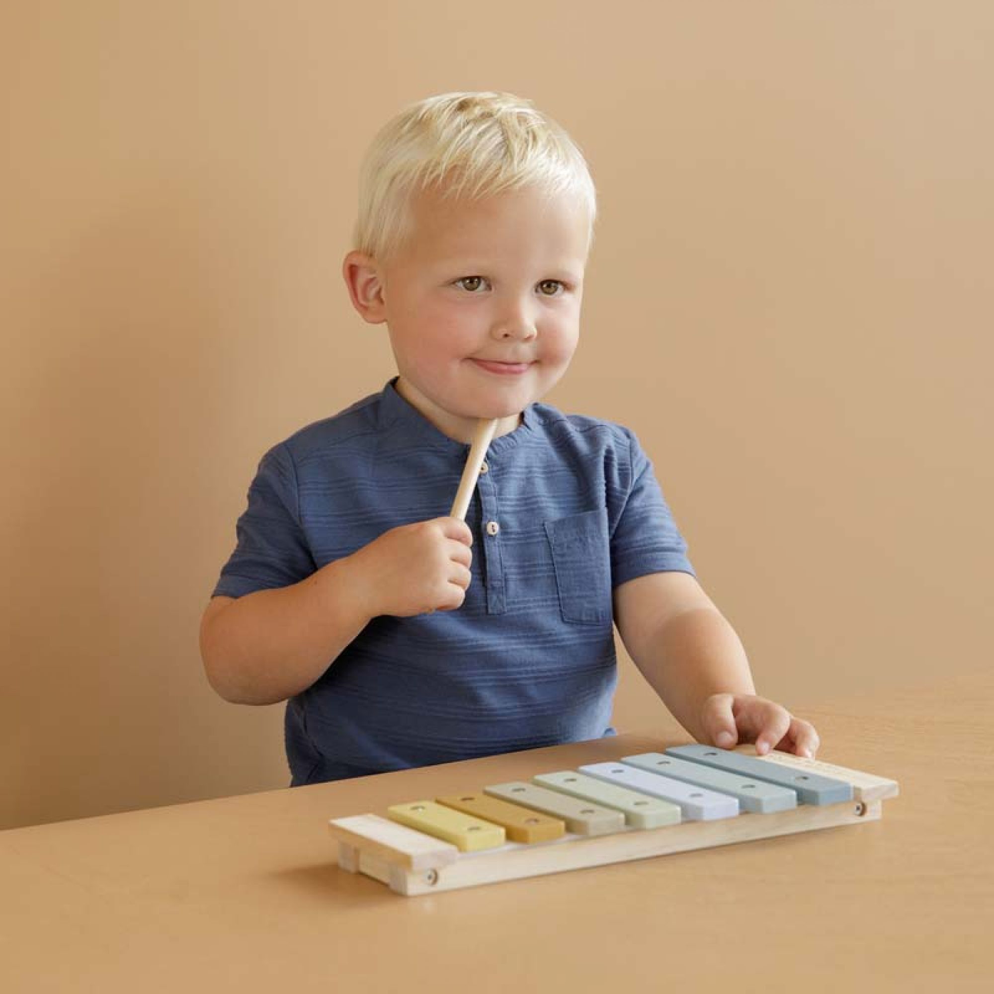 Xylophone en bois Blue - Made in Bébé