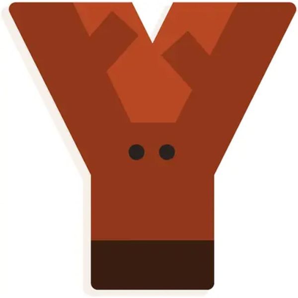 Lettre animaux graphiques Y