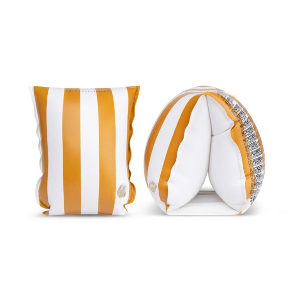 Brassards piscine enfant 0-2 ans - Rayures jaunes