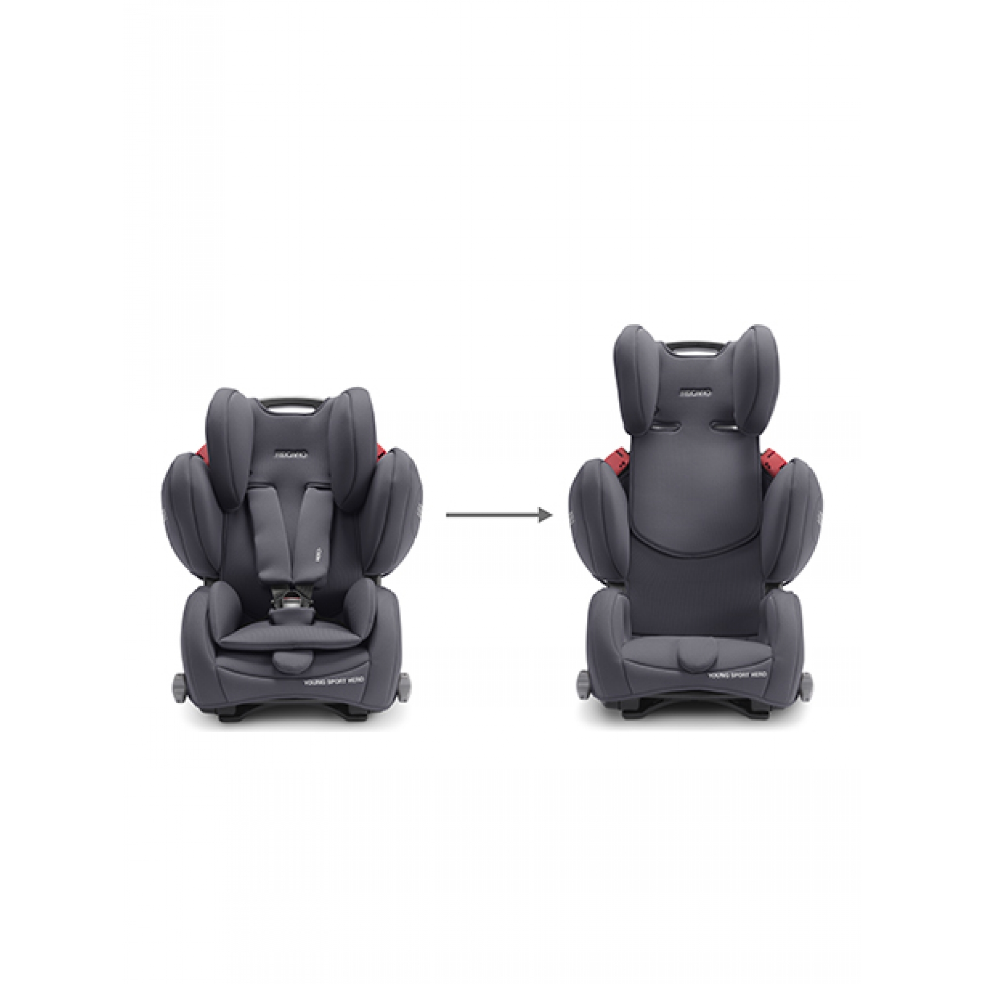 Recaro Siege Auto Young Sport Hero Finition Prime Silent Grey Made In Bebe