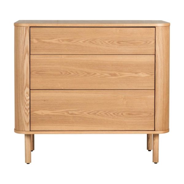 Commode 3 tiroirs Yume - Naturel Ash Wood