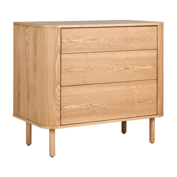 Commode 3 tiroirs Yume - Naturel Ash Wood