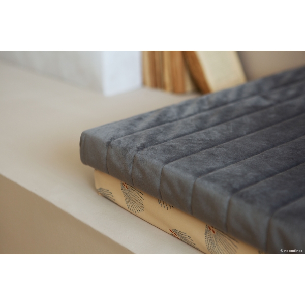 Matelas de sol 60x120 cm Zanzibar Velvet Slate Grey