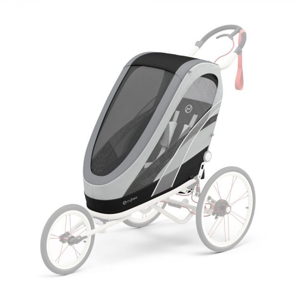 Habillage de siège poussette Zeno Gris