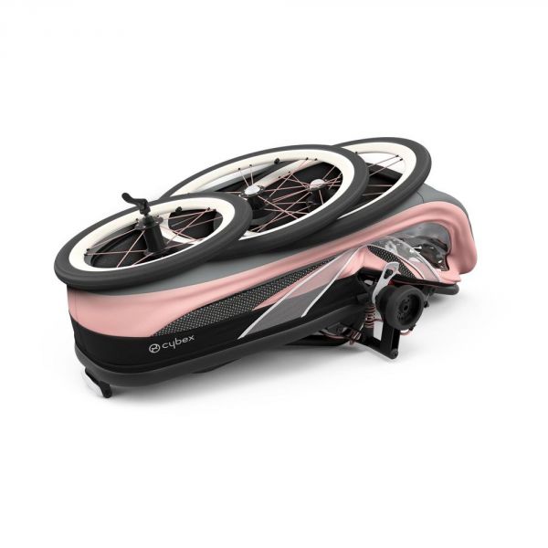 Habillage de siège poussette Zeno Rose