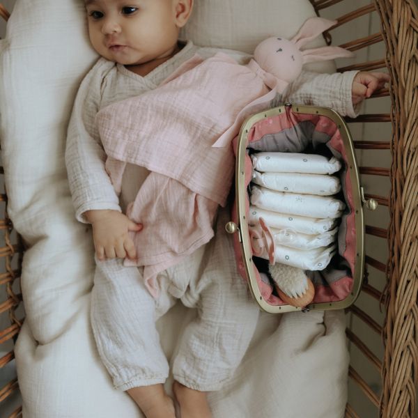 Trousse de toilette bébé Zip&Go Pink Petit River Rose