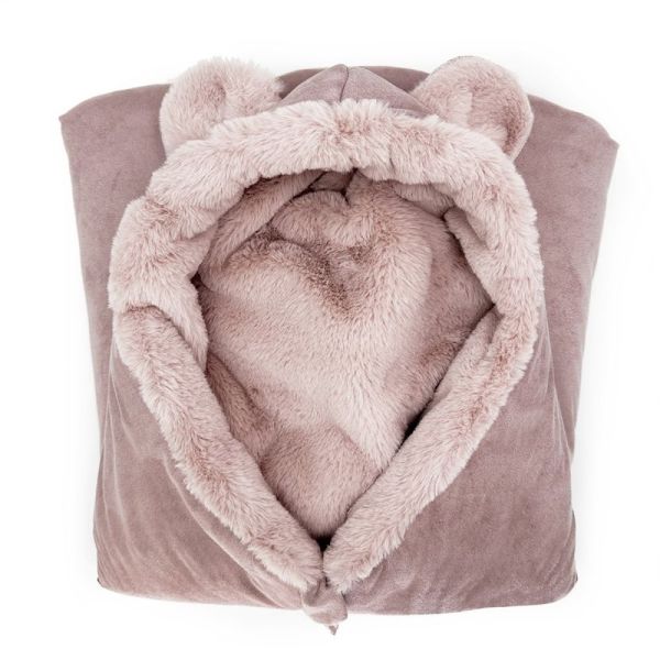Nid d'ange bébé Zippie Eskimo Suède Blush