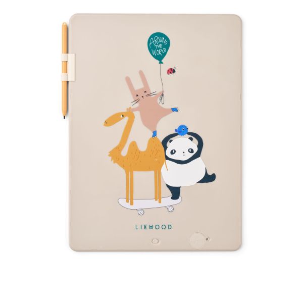 Tablette à dessin magique Zora 24 cm Around the world Sandy